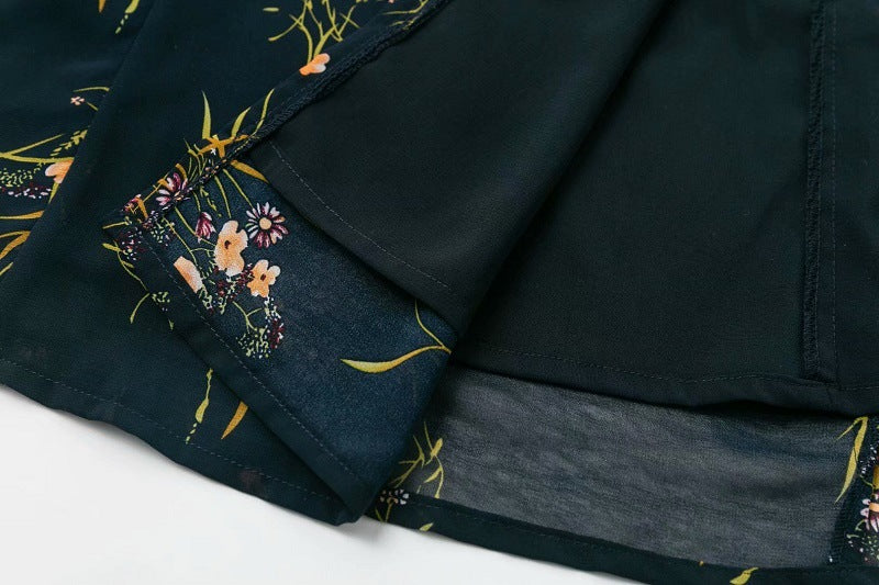 Retro floral floral dress with sling