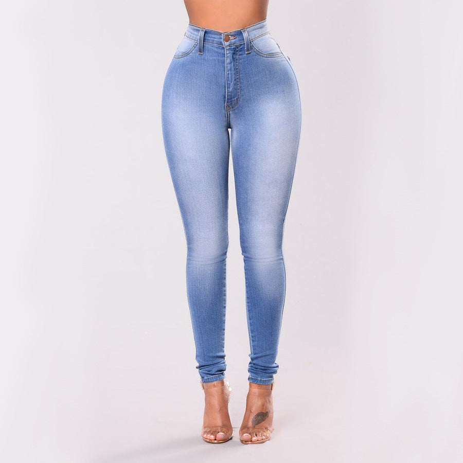 Fashion High Waist Stretch Slim Denim Pants