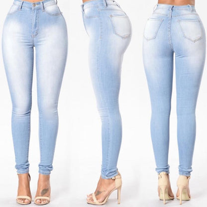 Fashion High Waist Stretch Slim Denim Pants