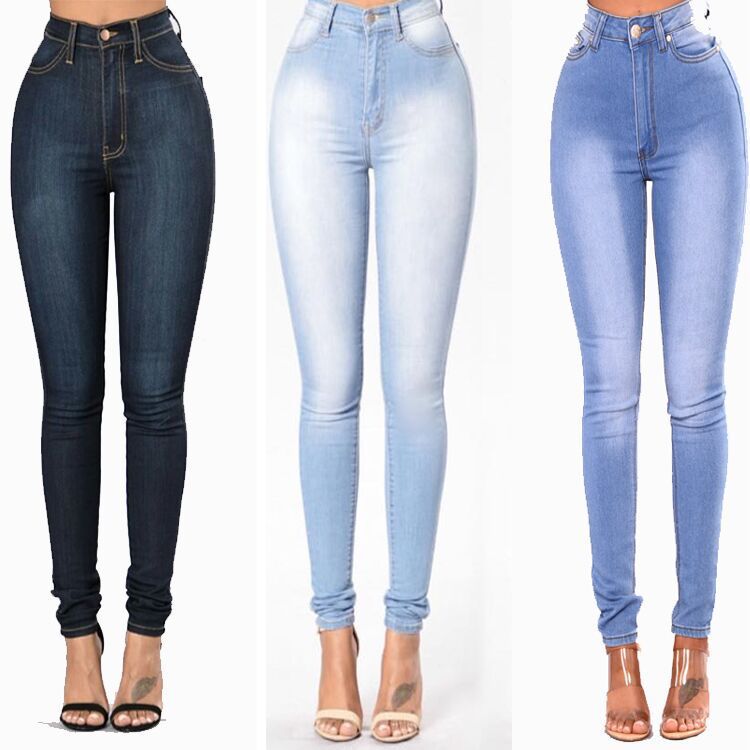 Fashion High Waist Stretch Slim Denim Pants