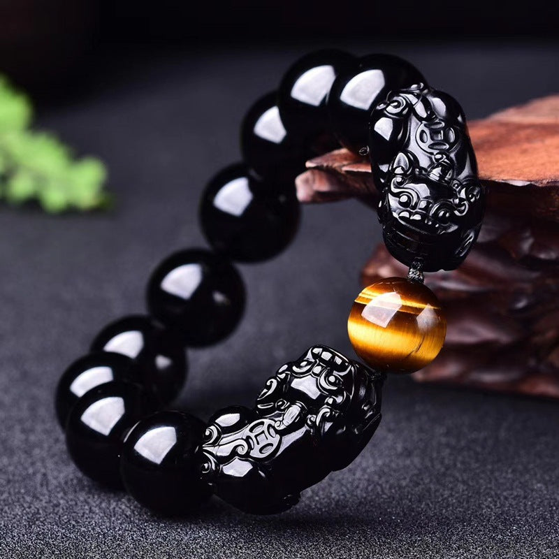 Bracelet Pixiu Obsidienne