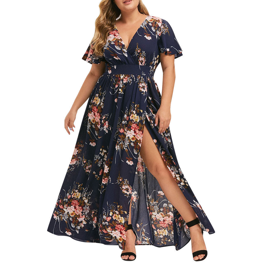 Robe à imprimé floral pour femmes 