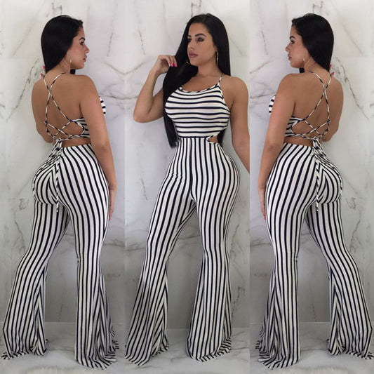 Women Striped Slim-Fit Jumpsuit