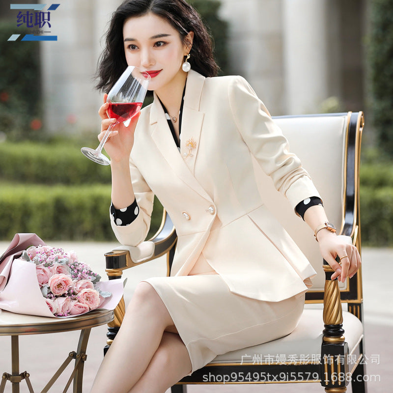 Business Wear Lady Temperament Host Working Dress