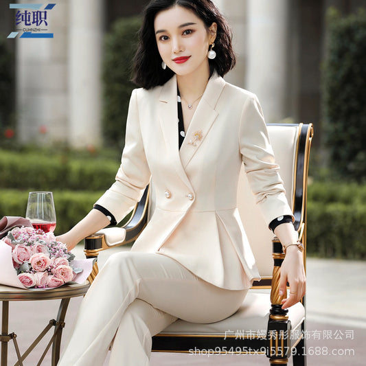 Business Wear Lady Temperament Host Working Dress