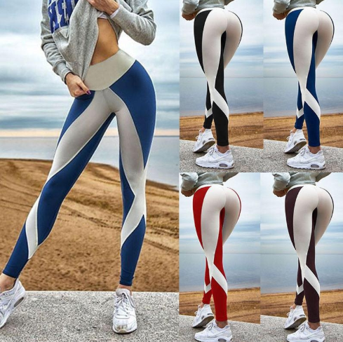 Femmes Leggings Slim taille haute élasticité Leggings Fitness