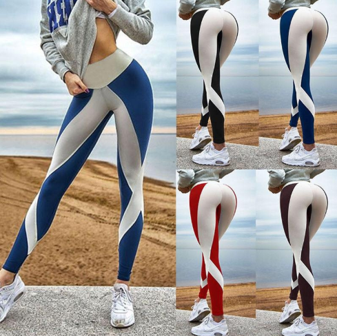 Leggings de mujer Leggings elásticos de cintura alta delgados Fitness