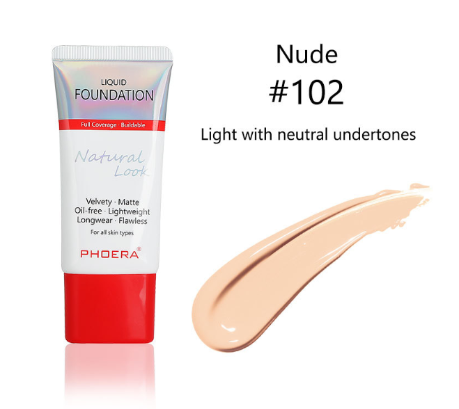 PHOERA Matte, Silky, Tube Liquid Foundation