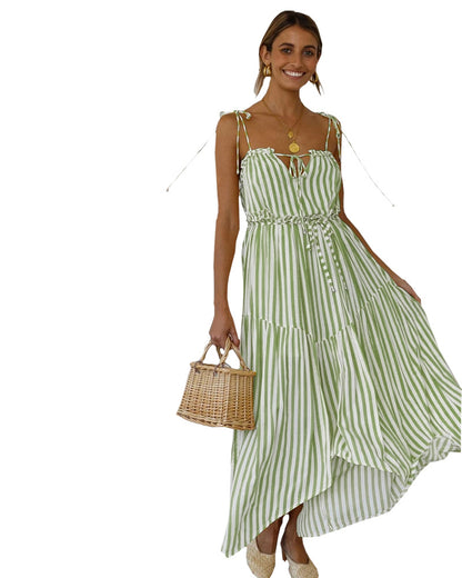 Striped Irregular Dress