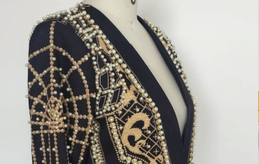 Chaqueta de traje acolchada Impresión de cuentas de burbujas Ropa de mujer