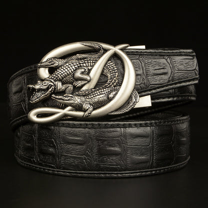 Crocodile Buckle Men Belt