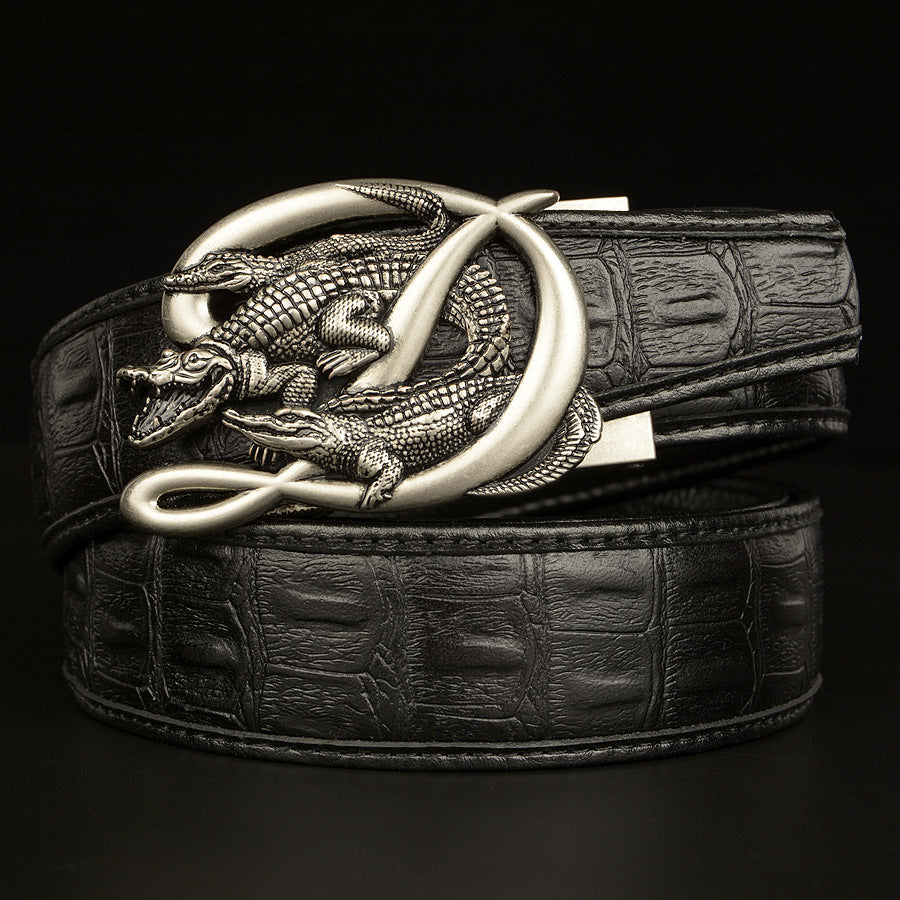 Ceinture Homme Boucle Crocodile
