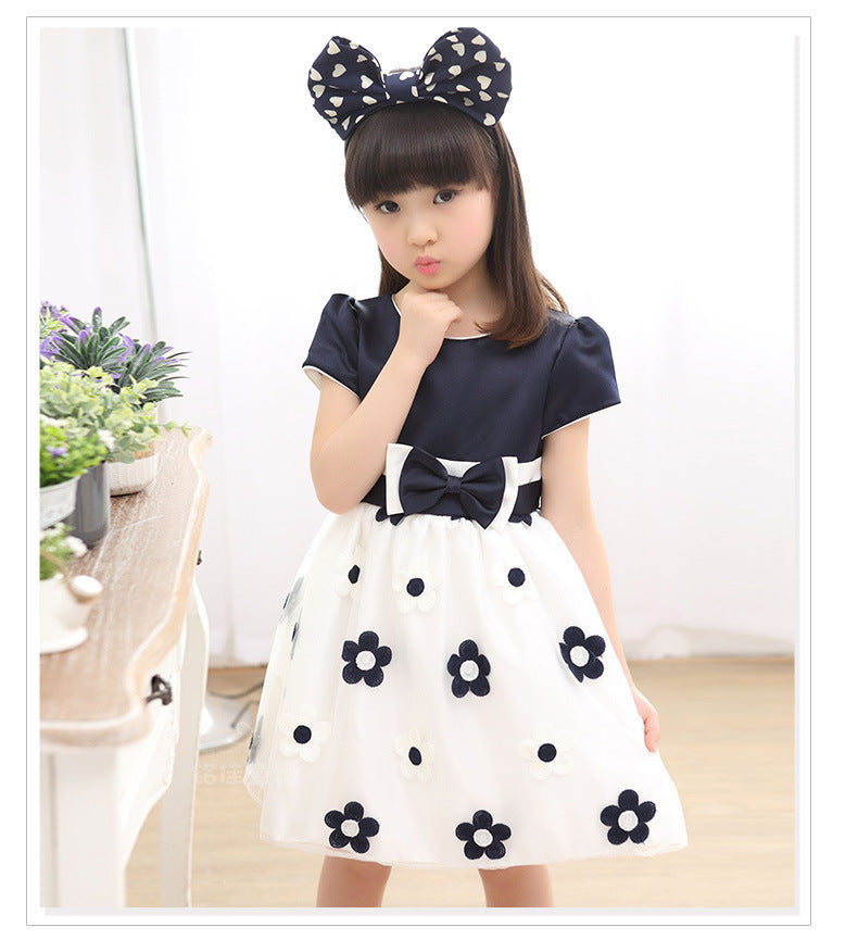 vestido de niña de flores de sol 