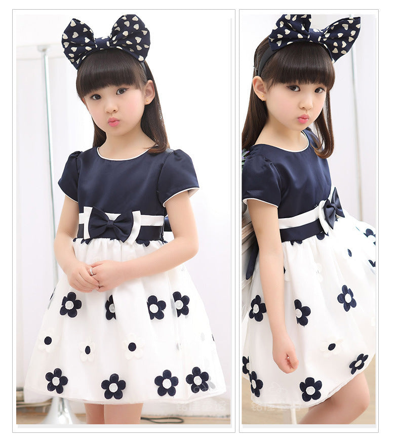 vestido de niña de flores de sol 