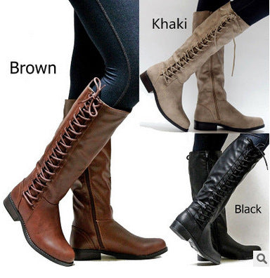 Botas de mujer con cordones