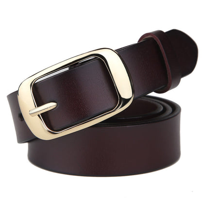 Ladies leather belt