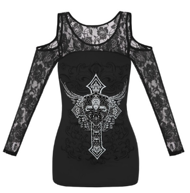 Women T-shirts Cold Shoulder