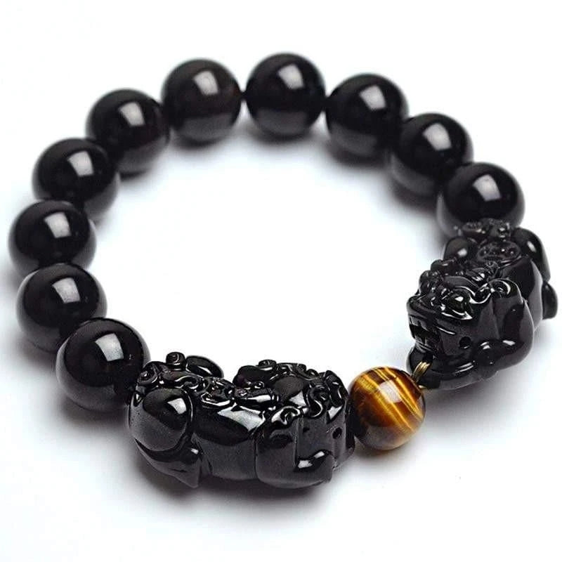 Obsidian Pixiu Bracelet