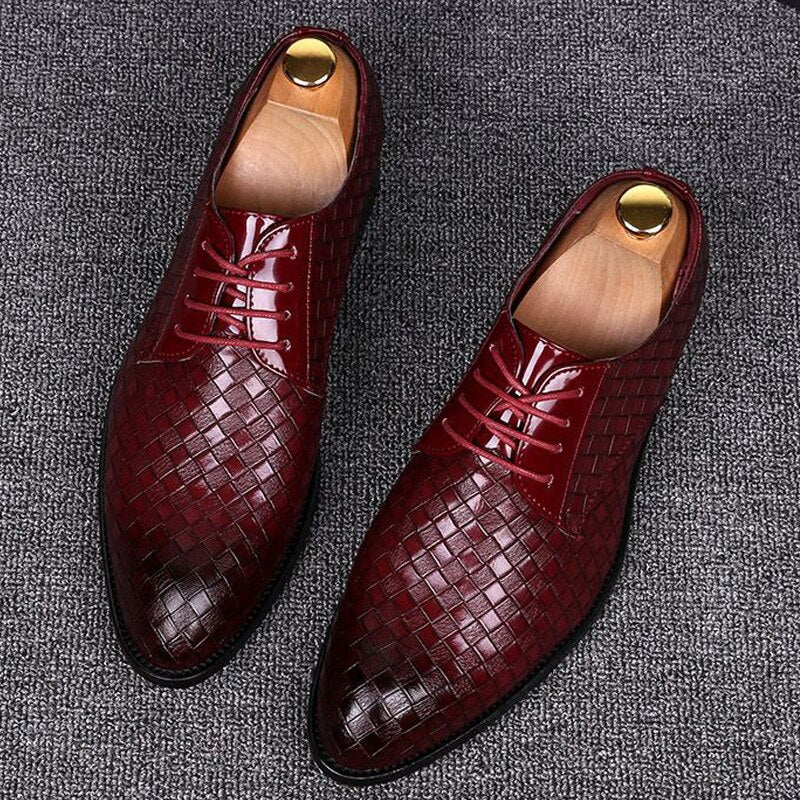 Zapatos estilo Oxfords formales y de negocios para hombres 