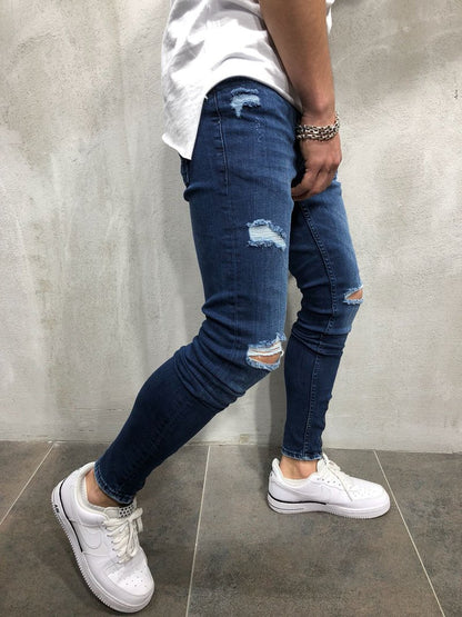 Jeans rasgados de hombre