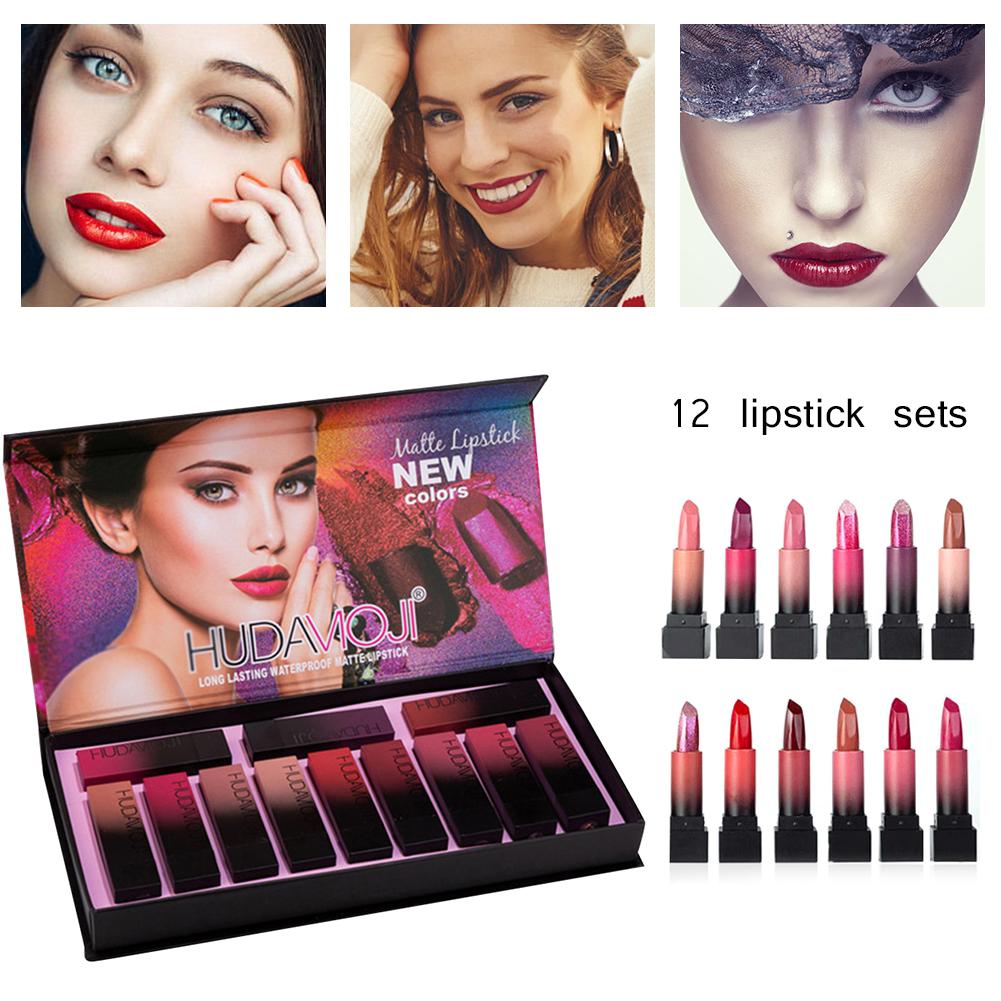 12 Color Lipstick Gift Box