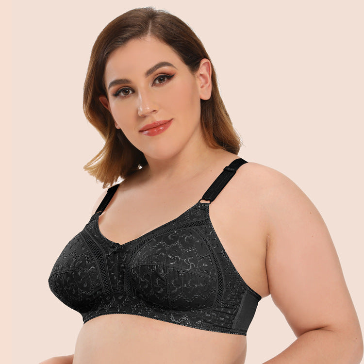 Jacquard Ultra-thin No Steel Ring  Bra