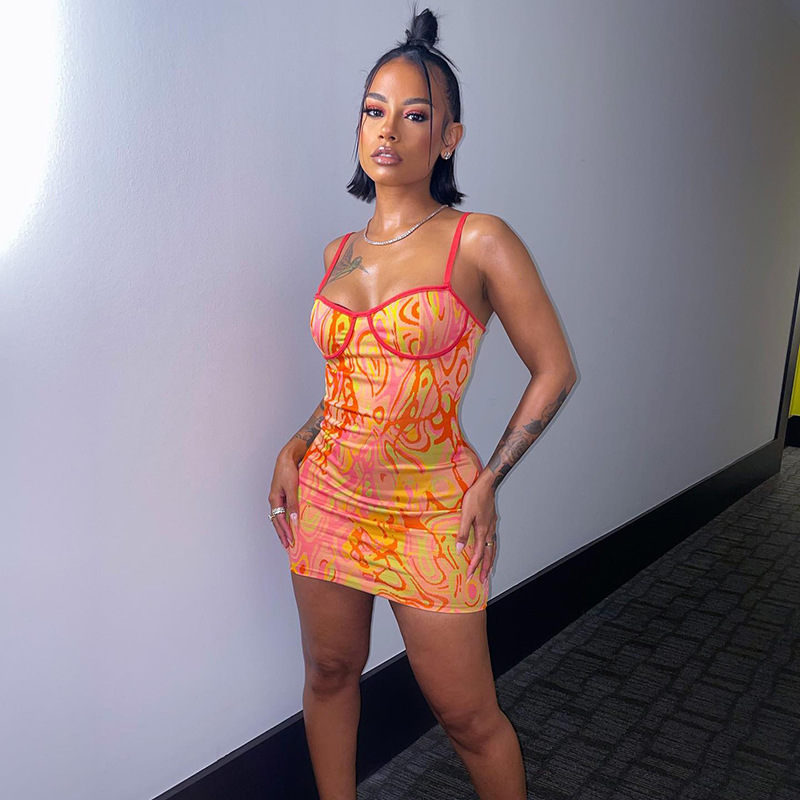 Vestido ajustado con efecto tie dye de Nicky