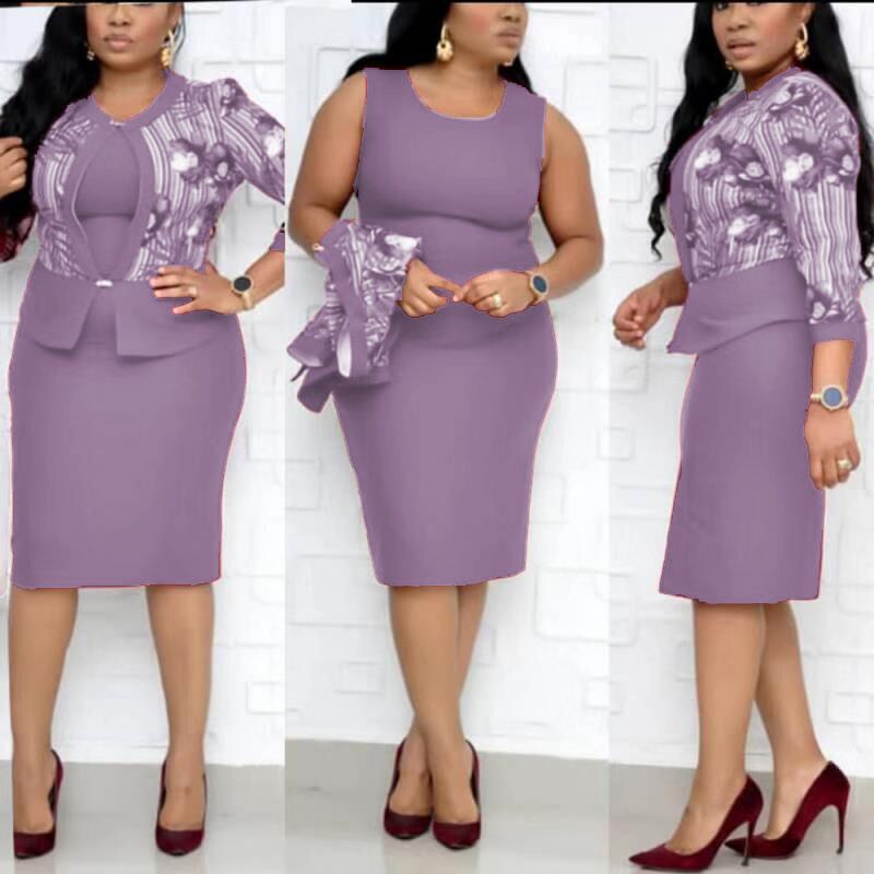 Women's Plus Size Explosive Two-Piece Dress