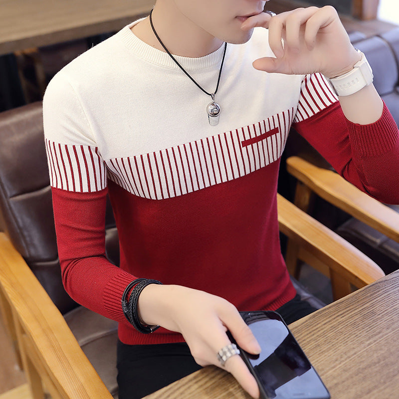 Pull Homme Coupe Slim Color Block