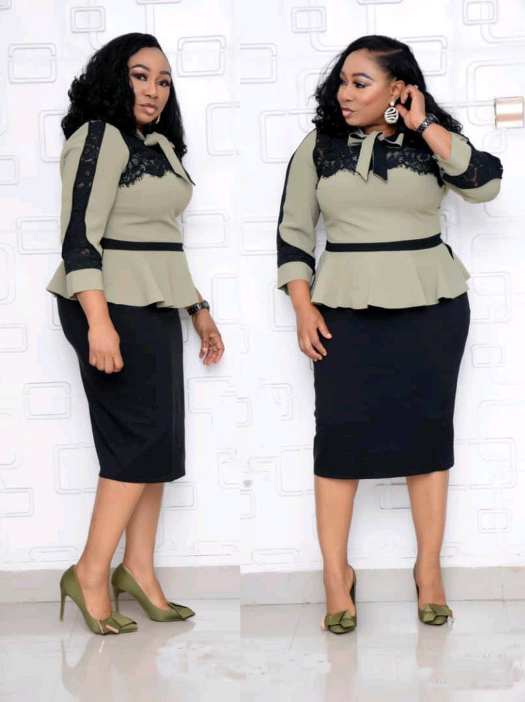 Robe à lacets et nœuds