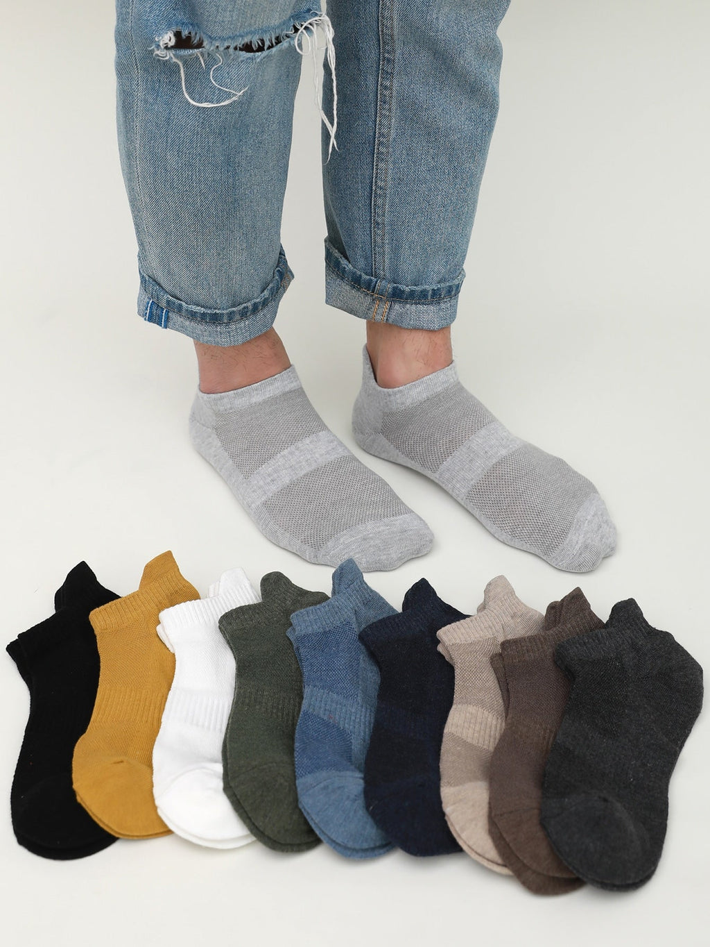 10 paires de chaussettes creuses pour hommes