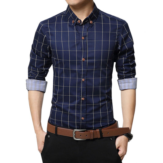 Camisa casual de negocios para hombres