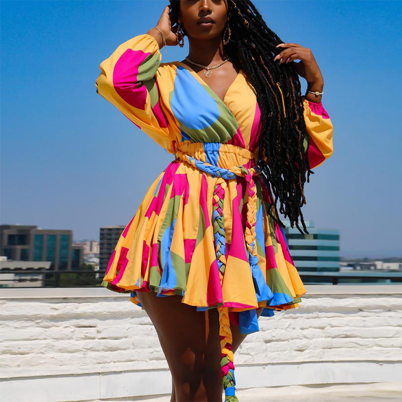 Mini robe moulante à manches longues pour femmes