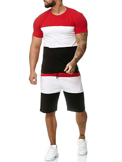 Sports de plein air et loisirs couleur assortie T manches hommes costume