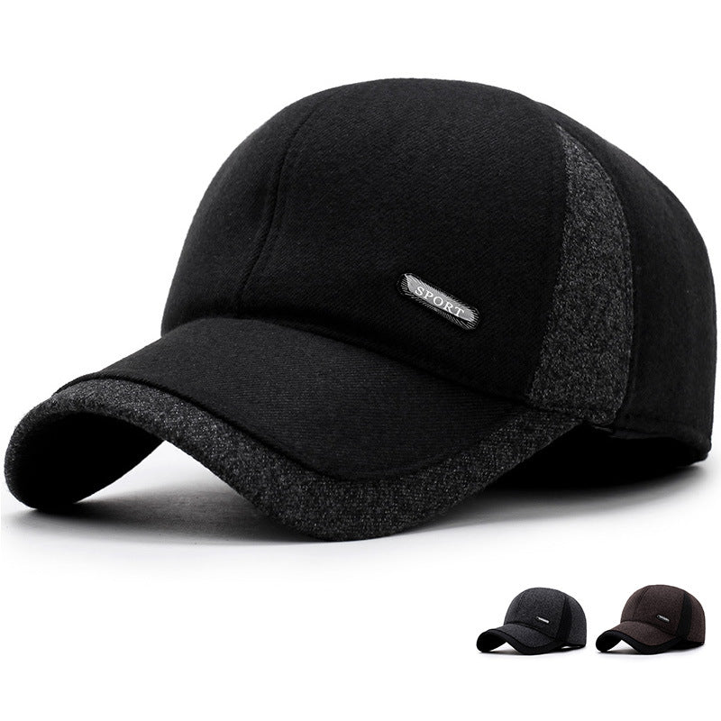 Automne et hiver loisirs extérieur chaud casquette de protection des oreilles hommes