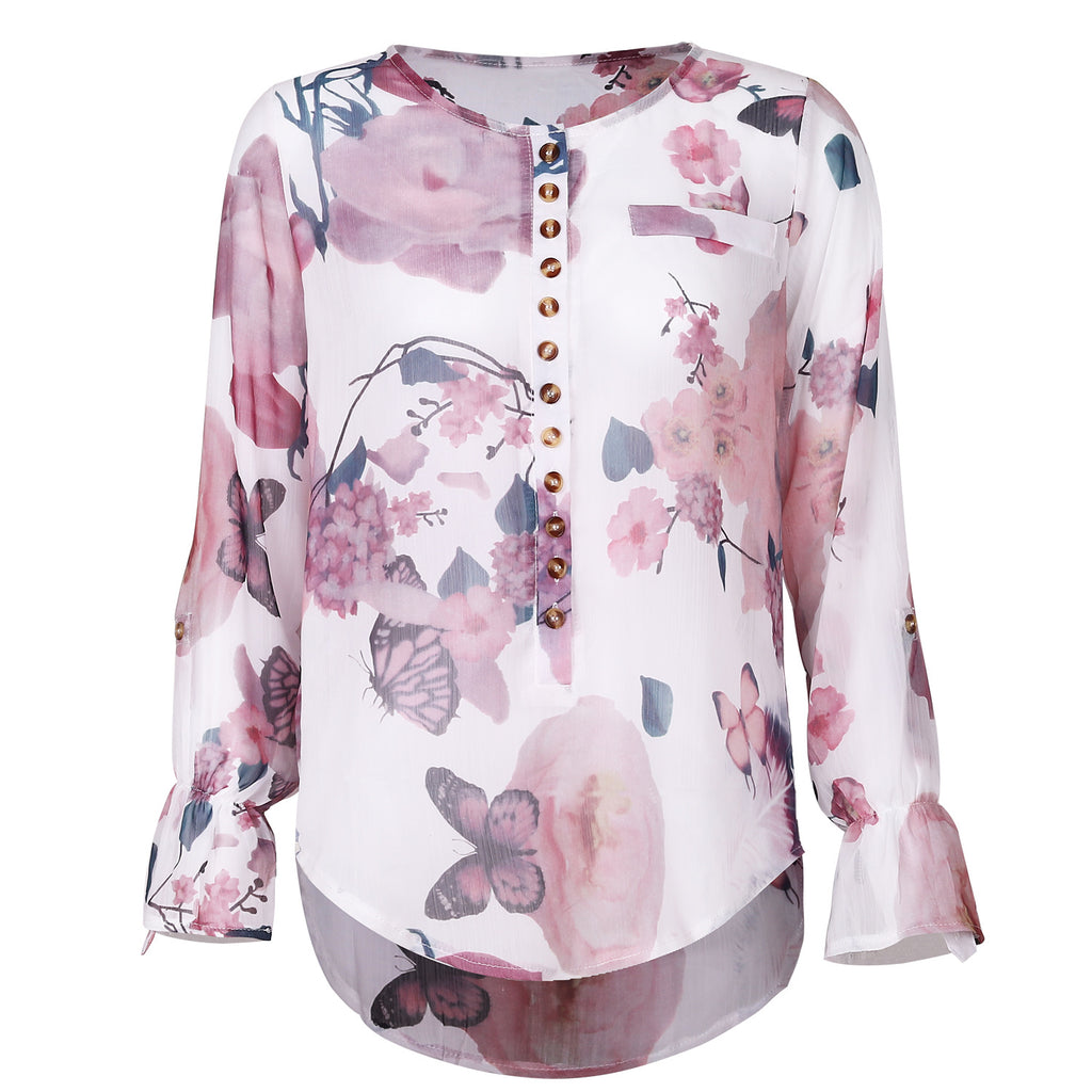 Nouvelle chemise imprimée All Match pour femme