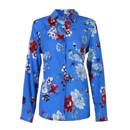 New Printed All Match Shirt Women Slim Slimming Shirt