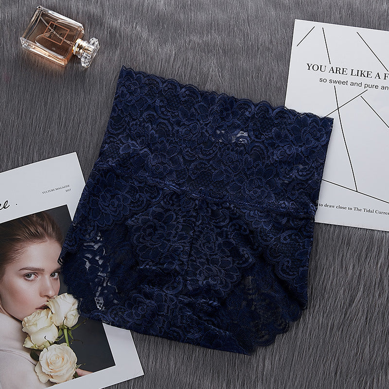 Culotte en dentelle sexy taille haute pour femme