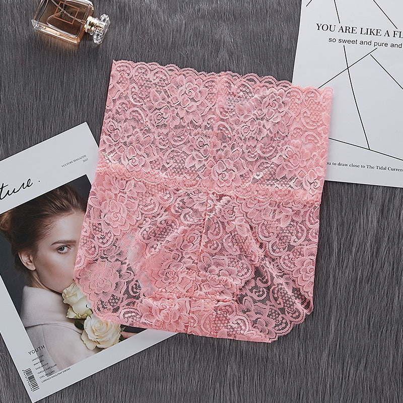 Culotte en dentelle sexy taille haute pour femme