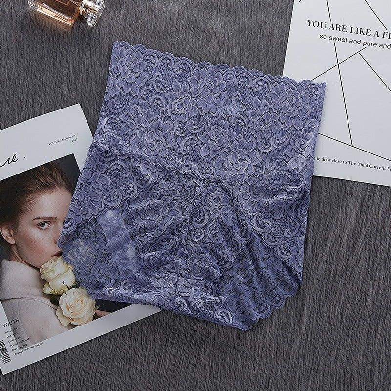 Culotte en dentelle sexy taille haute pour femme