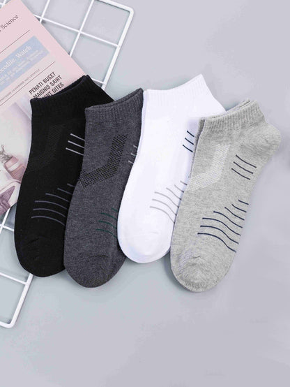 4 paires de chaussettes à rayures pour hommes