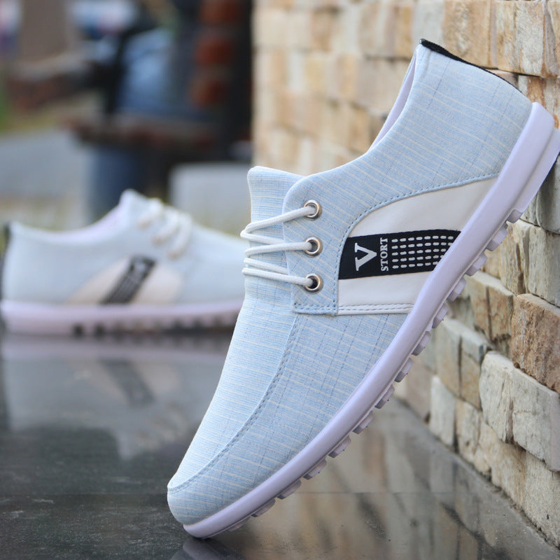 Chaussures en toile respirantes pour hommes de printemps et d'été All-Match Lazy Shoes