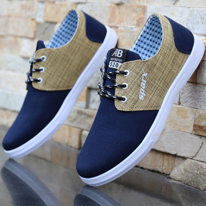 Spring And Summer Men'S Breathable Canvas Shoes All-Match Lazy Shoes