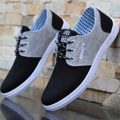 Spring And Summer Men'S Breathable Canvas Shoes All-Match Lazy Shoes