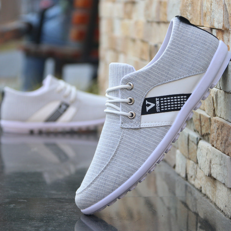 Chaussures en toile respirantes pour hommes de printemps et d'été All-Match Lazy Shoes