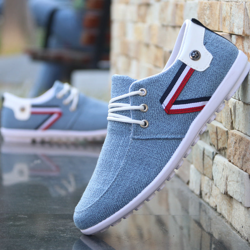 Chaussures en toile respirantes pour hommes de printemps et d'été All-Match Lazy Shoes
