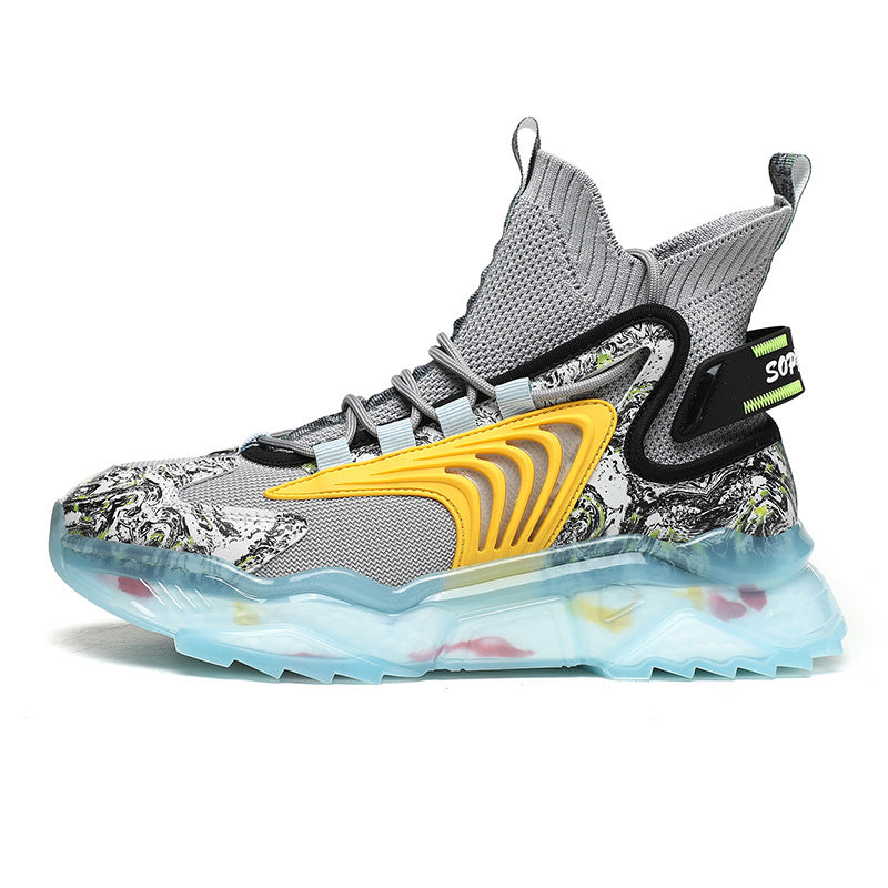 Zapatillas de baloncesto de malla con mosca informales