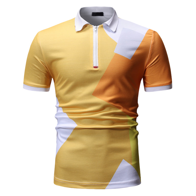 Men Short Sleeve Polo T Shirts Plus Size Men