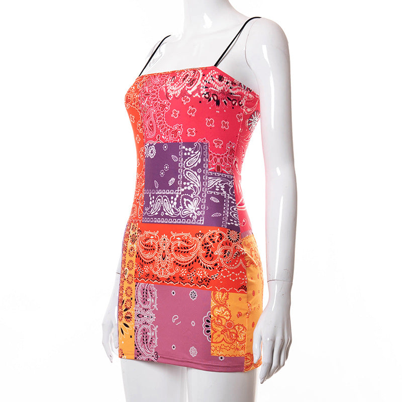 Mini Dress With Halter For Ladies