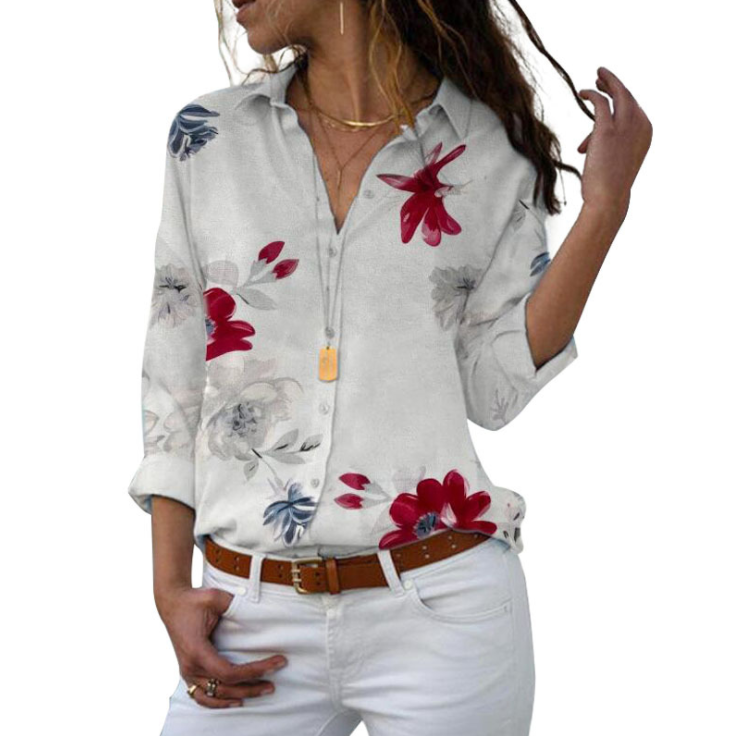 Nouvelle chemise imprimée All Match pour femme